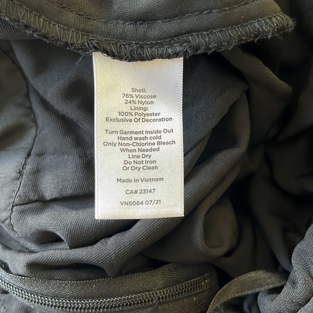 Vintage NWT Talbots Black Velvet Tie-Waist Jumper Size 8 - Picture 5 of 5